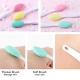 thumbnail image 4 of 3PCS Lip Scrub Brush, Double-Sided Silicone Exfoliating Lip Brush, Exfoliating Brush for Men Women Lip Brush Exfoliating Lip Brush lip lightening for dark lips, Cleanning Blackhead Brush, 4 of 5