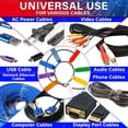thumbnail image 5 of Sheets 8 Sheets/Sheet Laser Printer Label Sticker Charger Wire Waterproof Label Writable Sticker Identification Label Wire Label 240 Pieces Cable Label Waterproof Label Pieces Cable Label Waterproo, 5 of 5