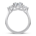 thumbnail image 3 of Ammo Jewel 2.3 Ct Round Cut Diamond Engagement Rings - Three Stone Wedding Rings - 14K White Gold Plated Rings - Lab Created Diamond for Women's - Perfect Gift for Her on Any Special Occasion, 3 of 3