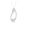 thumbnail image 2 of Imperial 1/2Ct TDW Diamond 10K White Gold Tear Drop Pendant Necklace (H-I, I2), 2 of 4