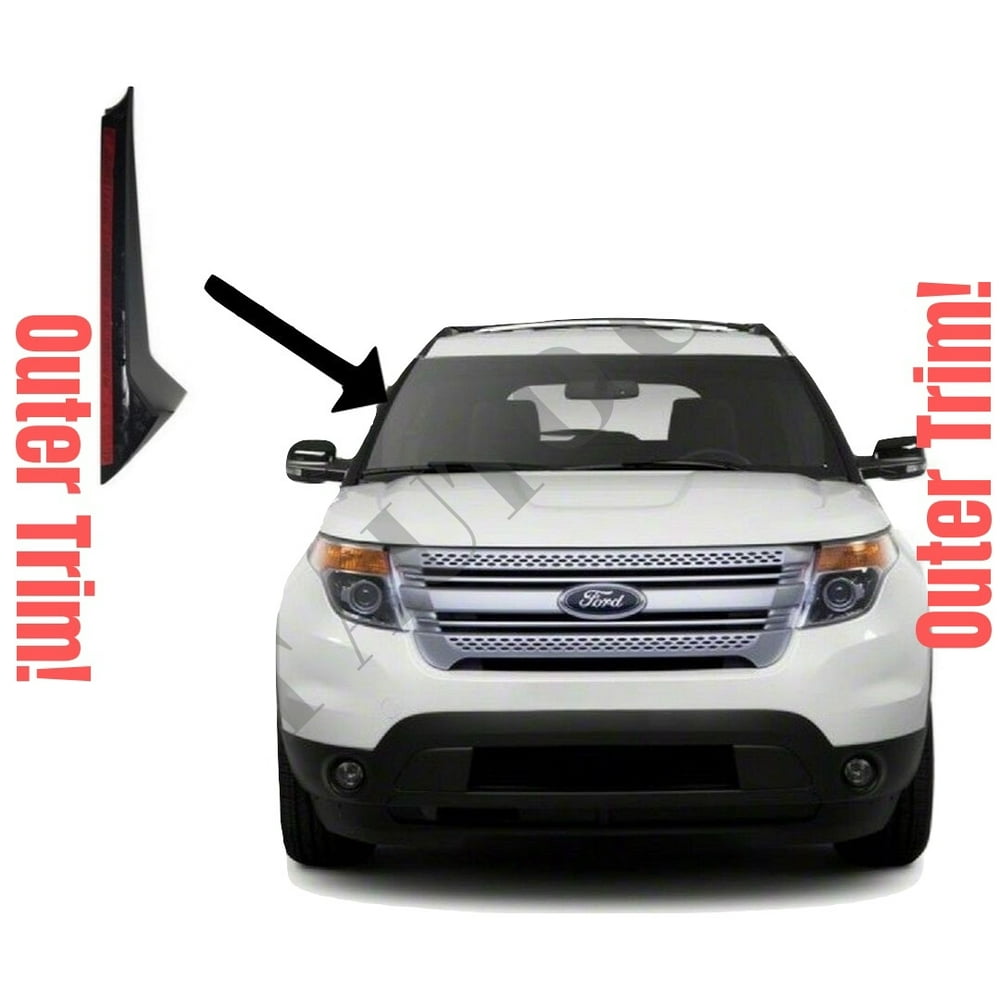20112019 Ford Explorer WindshieldOuter Trim Pillar Molding Passenger