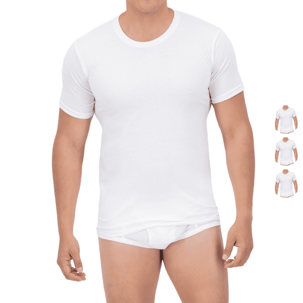 Playera Cuello Redondo Blanca Trueno 3 Piezas Trueno 300 R