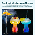 thumbnail image 4 of TMNovo Mushroom Cocktail Glasses with Gift Box, Party Cups Set of 2, Margarita Glass - 12 oz, 4 of 6