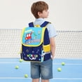 thumbnail image 4 of HNMKIU Preschool Kids Backpack For Toddler Boys Girls Lightweight Water Dinosaur Excavator Cartoon School Daypack Bags ,Dark Blue, 4 of 9