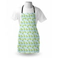 thumbnail image 4 of Gator Apron, Continuous Cheerful Doodle of Surfing Happy Crocodile, Unisex Kitchen Bib with Adjustable Neck for Cooking Gardening, Adult Size, Pale Blue Yellow Green, by Ambesonne, 4 of 4