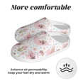 thumbnail image 6 of Balery Swan And Flowers Pattern Women's Fuzzy Memory Foam Slippers Fluffy Winter House Shoes Indoor and Outdoor-40/41, 6 of 7