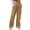 Khaki, variant on AherBiu Juniors Cargo Pants for Women Elastic Waisted Straight Leg Hiking Casual Loose Fitted Work Cargos with Multi Pockets(X-Large,Khaki)