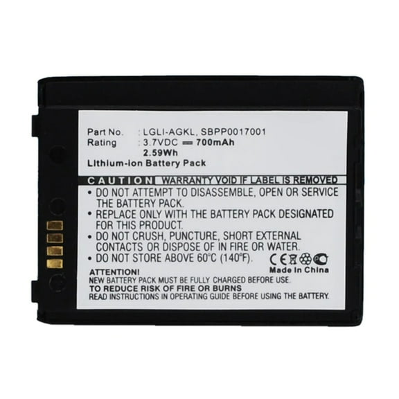 Batteries N Accessories BNA-WB-L13962 Cell Phone Battery - Li-ion, 3.7V, 700mAh, Ultra High Capacity - Replacement for LG SBPL0083701 Battery