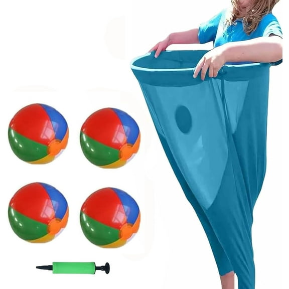 Granny Pants Yard Game, Granny Pants Outdoor Games with 4 Bouncy Balls and 1 Air Pump, Fun Family Reunion & Adult Yard Game for Groups - The Ultimate Backyard Party Tossing & Catching Games