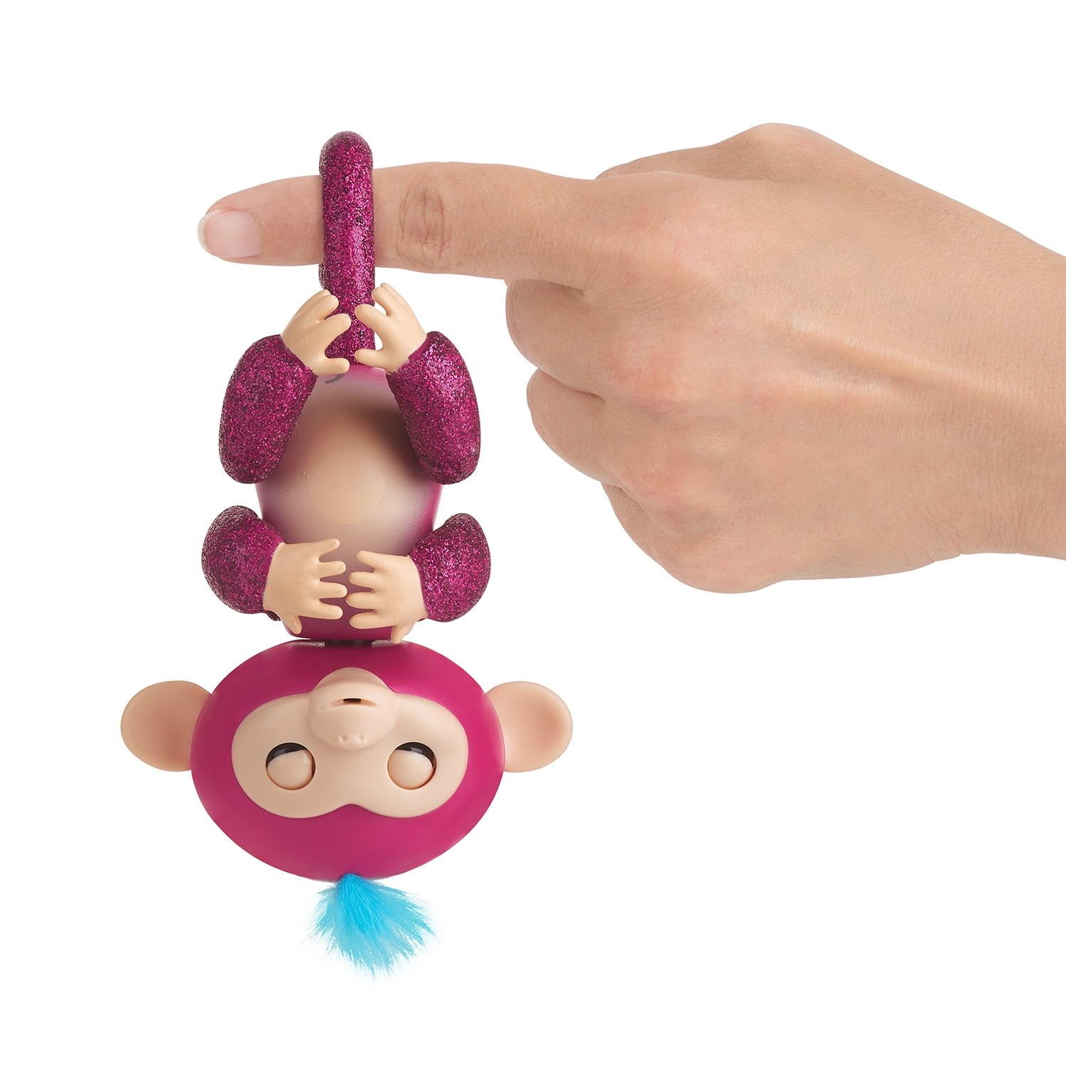 Fingerlings Glitter Monkey Razz Raspberry Interactive Baby Pet WowWee for sale online 