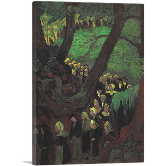 ARTCANVAS Pilgrimage Canvas Art Print by Paul Serusier - Size: 12" x 8" (0.75" Deep)