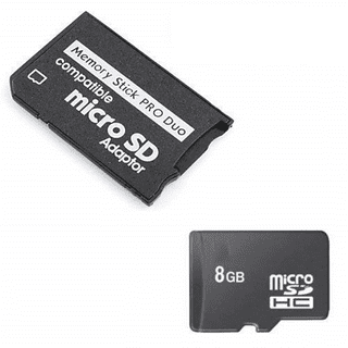 PSP Memory Stick, Micro SD Card Adapter Setup! 