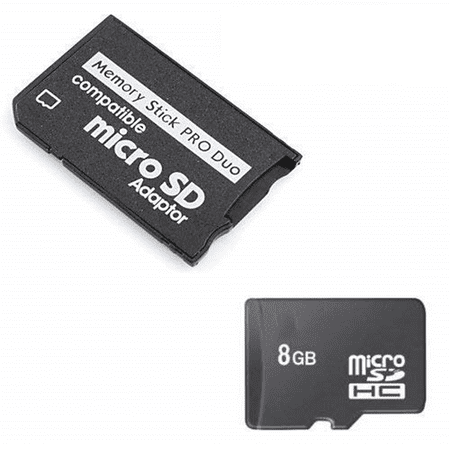Image of Best Retro Games PSP Memory Card Adapter + 8GB Miro SD Card
