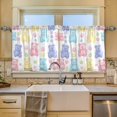 thumbnail image 2 of Yayeee Kitchen Curtains Tier Set of 2 Light Filtering 57"x24" Over Sink Window Panels, Colorful Gummy Bears Pattern, 2 of 7