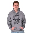 thumbnail image 5 of Funny Antisocial Social Distance UFO Hoodie Sweatshirt Women Men Brisco Brands L, 5 of 6