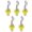 Yellow-White, variant on 5-Pack Food Grade Silicone Wine Bottle Stoppers, Airtight & Leak-Proof Manual Press Wine Savers, Universal Fit Reusable Wine Cork Plugs For Leftover Wine (Assorted Colors: Black, Red, White, Yellow)