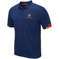 thumbnail image 2 of Men's Colosseum Navy Virginia Cavaliers Santry Lightweight Polo, 2 of 3