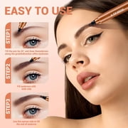 Eyebrow Pencil,Eye Brow,Waterproof Eyebrow Pencil,Microblading Eyebrow Pencils for Women,3D Waterproof Eyebrow Pen,Long Lasting 4-Tip Microblading Brow Pencil for Natural(Light Brown)