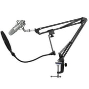 Technical Pro USB Condenser Microphone Kit with Adjustable Arm Stand for Recording