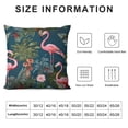 thumbnail image 6 of COMIO  Jungle Pattern with Toucan, Flamingo and Parrot Throw Pillow Covers Sofa Pillowcase Car Square Throw Pillowcases Home Decoration 2pc, 6 of 6
