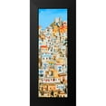 thumbnail image 2 of Atelier B Art Studio 10x24 Black Modern Framed Museum Art Print Titled - Small Houses in Greece, 2 of 5