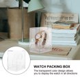 thumbnail image 4 of CIMAXIC 6Pcs Transparent Watch Display Boxes for Storage Use PS Material Lightweight and Durable 3.5 x 2.8,3.46"X2.91"X1.97", 4 of 5