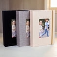thumbnail image 5 of Photo Album 4x6 Pictures, Small Linen Slip-in Photo Albums Book for 104 Photos with 52 Pockets, Birthday Gifts for Women Mom Family Baby, 5 of 7