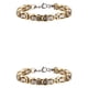 thumbnail image 3 of Guardurnaity Gargantilla con Cadena Barbada Pieza universal Para Varias Ocasiones Collar de Metal Collares Únicos Oro intermedio 2piezas, 3 of 6