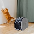 thumbnail image 1 of Bolsa de hombro plegable Yinane para transportar gatos al aire libre gris, 1 of 8