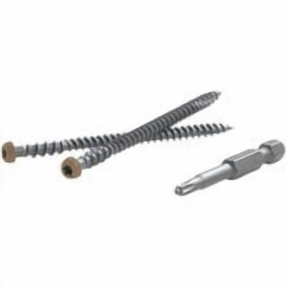 FastenMaster TrapEase 3, #10 x 2-1/2 In. Brown Ultimate Composite Deck Screw (1050 Ct. Pail)