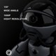 thumbnail image 4 of Muyoka C谩mara de vigilancia WiFi con forma de astronauta HD1080P C谩mara de seguridad inal谩mbrica con base extra铆ble para interior Oficina en casa, 4 of 7