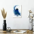 thumbnail image 2 of Elephant Stock Teal Wave Dance Wall Art - Vertical Canvas Wall Art - Living Room Wall Decor - Dance Canvas - White And Black Decor By Ashvin Harrison - 8" x 12", 2 of 8