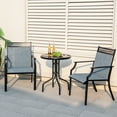 thumbnail image 4 of Costway Patio Chairs Set of 2 with All Weather Breathable Fabric High Backrest Blue, 4 of 9