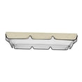 thumbnail image 1 of Cubierta superior para columpio de 3 plazas, toldo superior para columpio, repuestos para columpio de jardín Beige 164x114x15cm, 1 of 9