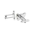 thumbnail image 4 of Perfect Cufflinks Butterfly Lavender Crystal Cufflinks, Rhodium, 4 of 5