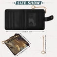thumbnail image 3 of Small Wallet For Women Bifold Leather Pocket Coin Credit Card Holder With RFID Blocking Golden Armor Angel, 3 of 6