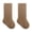 A-Gold*, variant on Wyobmus Baby Knee High Socks Fall Winter Fleece Thick Warm Socks Solid Color Cozy Crew Socks A-Pink*