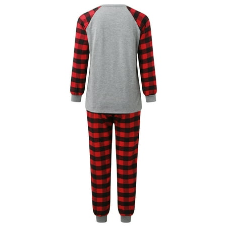 

LEEy-world Christmas Gifts Christmas Family Matching Pajama Red Holiday Pjs Sets Cotton Sleepwear
