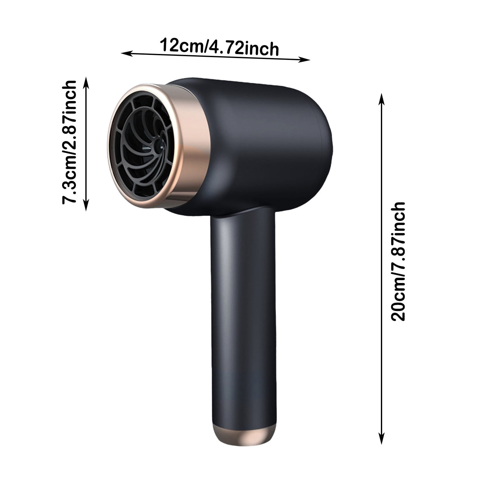 Pin-kcherry 1000W Battery Hair Dryer, 1500mAh Hair Dryer with Diffuser, Quick Drying Hair Dryer with Cold, Hot Wind, USB Charging for Home and Travel Dormitories (EU Plug)