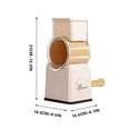 thumbnail image 2 of Yhsdtq Trancheuse de Légumes, Déchiqueteuse de Pommes de Terre, Lame en Acier Inoxydable, Réglage à 8 Vitesses, Design Compact en Tambour, pour la Cuisine à Domicile, Préparation de Nourriture Multi-Usage, Gadget de Cuisine, Durabilité, Outil de Transformation Alimentaire, 2 of 9