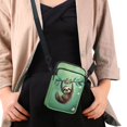 thumbnail image 2 of HELLHERO Love Sloth Design Lightweight Women Messenger Bag 4.33x1.97x7.09 Underarm Shoulder Bag for Adults Double Deck Unisex Polyester, 2 of 5