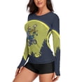 thumbnail image 2 of Simpsons Women's Sunscreen Shirt Long Sleeve Workout Tops Crewneck Soft Comfy Tees Casual T-Shirt 2XL, 2 of 7