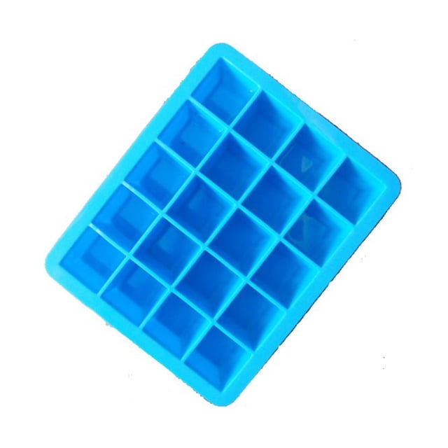 Bewildely Bandeja de cubitos de hielo de silicona, bandejas de molde para hacer gelatina, para cóctel de whisky Cocina y Comedor azul