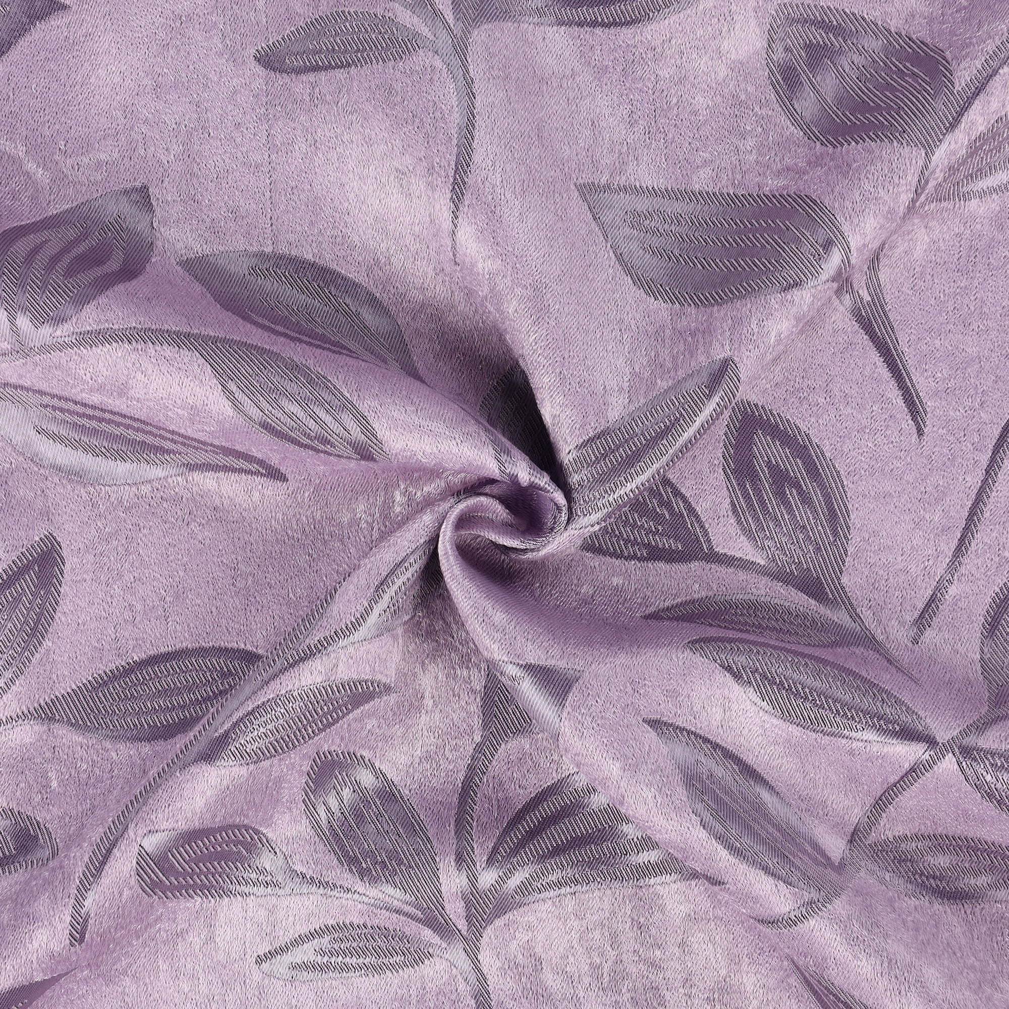 Superior Blackout Leaves Back Tab Curtains Set of 2, Light Filtering Curtain Panel Set, Wisteria, 52"W x 96"L