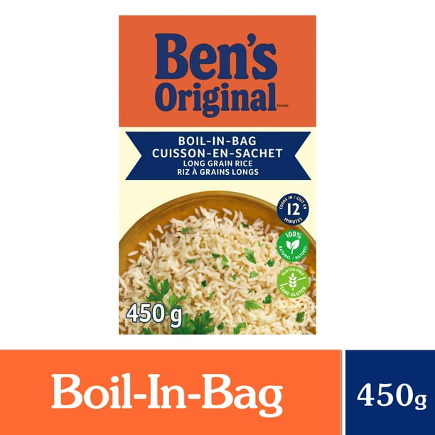 BEN'S ORIGINAL cuisson-en-sachet riz à grains longs, boîte de 450 g