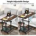 thumbnail image 5 of Tribesigns Height Adjustable C Table with Wheels Mobile Couch Snack Side Table with Tiltable Drawing Board, 5 of 7