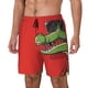thumbnail image 1 of Balery Cool Crocodile With Sunglasses Bañador para hombre, shorts de playa de secado rápido con entrepierna y forro de compresión-Medium, 1 of 6