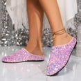 thumbnail image 4 of Womens Carnival Shoes Sparkly Slip On Summer Casual Comfortable Open Back Loafers Glitter Outfit Shoes, 4 of 5