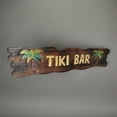 thumbnail image 7 of Zeckos Colorful Hand Carved Wood Tiki Bar Sign Hanging Décor 41 inches, 7 of 7