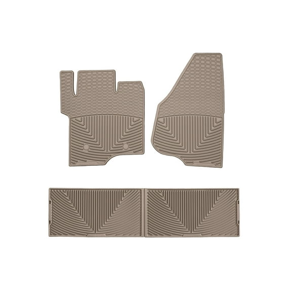 WeatherTech All-Weather Floor Mats compatible with 2011-2016 Ford Super Duty - 1st & 2nd Row, Tan
